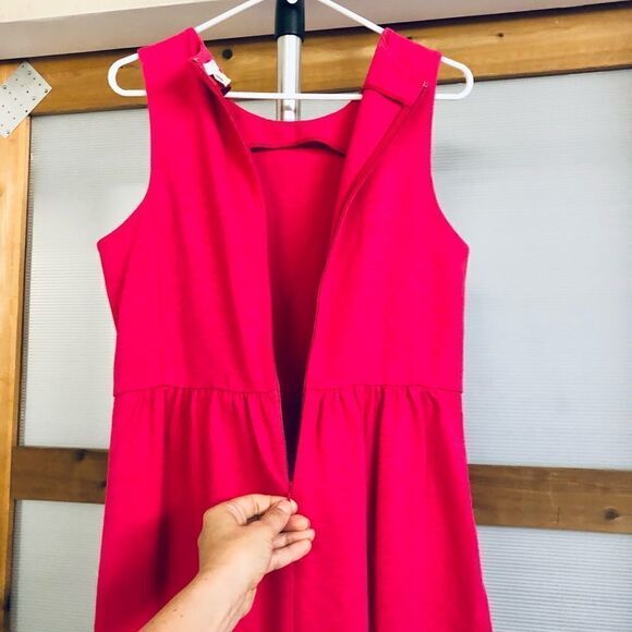 J Crew Factory Pink Sleeveless Midi Dress‎ / Sz M - Picture 6 of 8